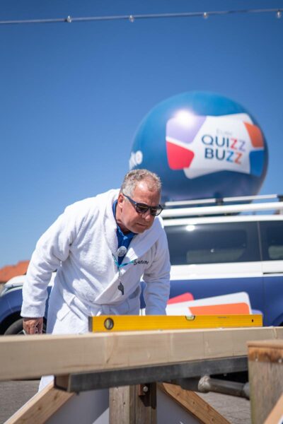 Quizz Buzz Matjes Wiegevorgang